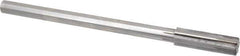 Made in USA - 0.579" Carbide-Tipped 6 Flute Chucking Reamer - Straight Flute, 7/16" Straight Shank, 2" Flute Length, 8" OAL - Apex Tool & Supply