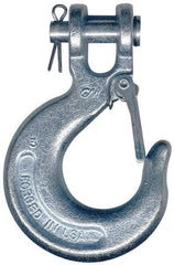 CM - 7/16 Inch Chain Diameter, Grade 43 Clevis Hook - 7,200 Lbs. Load Capacity, 0.58 Inch Inside Diameter, 1/2 Inch Pin Diameter, 1.02 Inch Hook Throat, 5.56 Inch Overall Length, 3.91 Inch Hook Width - Apex Tool & Supply