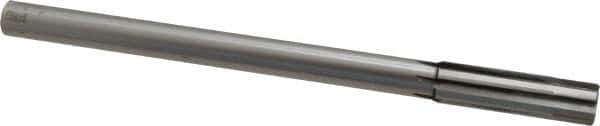 Made in USA - 0.639" Carbide-Tipped 6 Flute Chucking Reamer - Straight Flute, 9/16" Straight Shank, 2-1/4" Flute Length, 9" OAL - Apex Tool & Supply