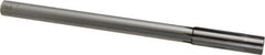 Made in USA - 0.639" Carbide-Tipped 6 Flute Chucking Reamer - Straight Flute, 9/16" Straight Shank, 2-1/4" Flute Length, 9" OAL - Apex Tool & Supply