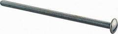 Value Collection - #10-24 UNC, 4" Length Under Head Slotted Drive Machine Screw - Truss Head, Grade 2 Steel, Zinc-Plated Finish, Without Washer - Apex Tool & Supply