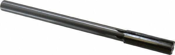 Made in USA - 0.686" Carbide-Tipped 6 Flute Chucking Reamer - Straight Flute, 9/16" Straight Shank, 2-1/4" Flute Length, 9" OAL - Apex Tool & Supply