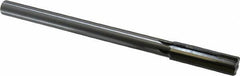 Made in USA - 0.686" Carbide-Tipped 6 Flute Chucking Reamer - Straight Flute, 9/16" Straight Shank, 2-1/4" Flute Length, 9" OAL - Apex Tool & Supply
