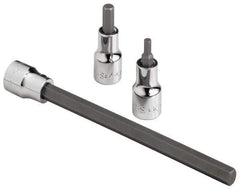 SK - 3/8" Drive, 9/64" Hex Bit Socket - 1-11/16" OAL - Apex Tool & Supply