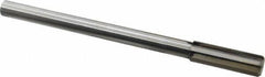 Made in USA - 0.71" Carbide-Tipped 6 Flute Chucking Reamer - Straight Flute, 9/16" Straight Shank, 2-1/4" Flute Length, 9" OAL - Apex Tool & Supply