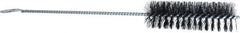 Weiler - 4" Long x 1-1/4" Diam Nylon Tube Brush - Single Spiral, 13" OAL, 0.014" Filament Diam, 5/32" Shank Diam - Apex Tool & Supply