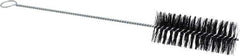 Weiler - 5" Long x 2" Diam Nylon Tube Brush - Single Spiral, 16-3/4" OAL, 0.014" Filament Diam, 3/16" Shank Diam - Apex Tool & Supply