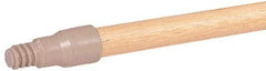 Weiler - 60 x 15/16" Wood Handle for Perma Sweep Floor Brushes - Threaded Connection, Tan - Apex Tool & Supply