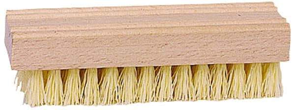 Weiler - Hand & Fingernail Scrub Brush - Plastic Bristles, Wood Block - Apex Tool & Supply