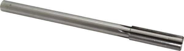 Made in USA - 3/4" Carbide-Tipped 6 Flute Chucking Reamer - Straight Flute, 5/8" Straight Shank, 2-1/2" Flute Length, 9-1/2" OAL - Apex Tool & Supply