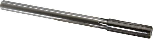 Made in USA - 3/4" Carbide-Tipped 6 Flute Chucking Reamer - Straight Flute, 5/8" Straight Shank, 2-1/2" Flute Length, 9-1/2" OAL - Apex Tool & Supply