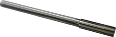 Made in USA - 0.764" Carbide-Tipped 6 Flute Chucking Reamer - Straight Flute, 5/8" Straight Shank, 2-1/2" Flute Length, 9-1/2" OAL - Apex Tool & Supply