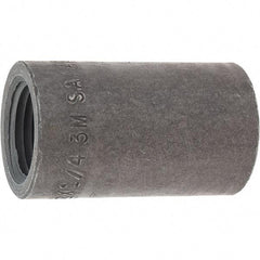 Made in USA - Size 1/2 x 1/4", Class 3,000, Forged Carbon Steel Black Pipe Reducing Coupling - 3,000 psi, Threaded End Connection - Apex Tool & Supply