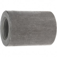 Made in USA - Size 1 x 3/4", Class 3,000, Forged Carbon Steel Black Pipe Reducing Coupling - 3,000 psi, Threaded End Connection - Apex Tool & Supply