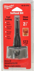 Milwaukee Tool - 2-1/4", 7/16" Hex Shank, Bright Finish, Cobalt Self Feed Drill Bit - Apex Tool & Supply