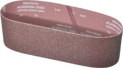 Norton - 4" Wide x 36" OAL, 36 Grit, Aluminum Oxide Abrasive Belt - Aluminum Oxide, Very Coarse, Coated, X Weighted Cloth Backing, Series R228 - Apex Tool & Supply
