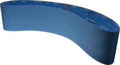 Norton - 6" Wide x 60" OAL, 80 Grit, Zirconia Alumina Abrasive Belt - Zirconia Alumina, Medium, Coated, X Weighted Cloth Backing, Series R823 - Apex Tool & Supply