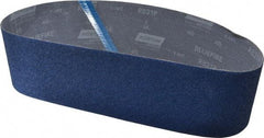 Norton - 4" Wide x 36" OAL, 40 Grit, Zirconia Alumina Abrasive Belt - Zirconia Alumina, Coarse, Coated, Y Weighted Cloth Backing, Series R821 - Apex Tool & Supply