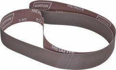 Norton - 1-1/2" Wide x 60" OAL, 320 Grit, Aluminum Oxide Abrasive Belt - Aluminum Oxide, Extra Fine, Coated, Series R228 - Apex Tool & Supply