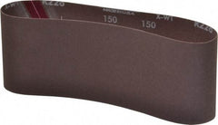 Norton - 4" Wide x 24" OAL, 150 Grit, Aluminum Oxide Abrasive Belt - Aluminum Oxide, Very Fine, Coated, Series R228 - Apex Tool & Supply