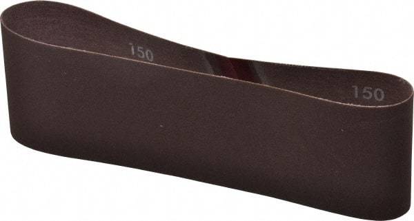 Norton - 3" Wide x 21" OAL, 150 Grit, Aluminum Oxide Abrasive Belt - Aluminum Oxide, Very Fine, Coated, Series R228 - Apex Tool & Supply