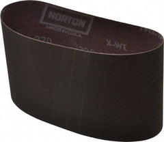 Norton - 3-1/2" Wide x 15-1/2" OAL, 320 Grit, Aluminum Oxide Abrasive Belt - Aluminum Oxide, Extra Fine, Coated, Series R228 - Apex Tool & Supply