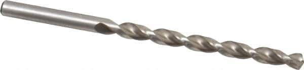 Chicago-Latrobe - #7 135° High Speed Steel Jobber Drill - Bright Finish, Right Hand Cut, Parabolic Flute, Straight Shank, 3-5/8" OAL, Notched Point - Apex Tool & Supply