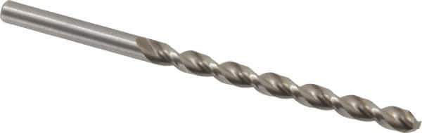 Chicago-Latrobe - #10 135° High Speed Steel Jobber Drill - Bright Finish, Right Hand Cut, Parabolic Flute, Straight Shank, 3-5/8" OAL, Notched Point - Apex Tool & Supply