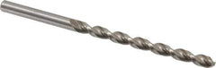 Chicago-Latrobe - #10 135° High Speed Steel Jobber Drill - Bright Finish, Right Hand Cut, Parabolic Flute, Straight Shank, 3-5/8" OAL, Notched Point - Apex Tool & Supply