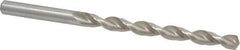 Chicago-Latrobe - Letter F 135° High Speed Steel Jobber Drill - Bright Finish, Right Hand Cut, Parabolic Flute, Straight Shank, 4-1/8" OAL, Notched Point - Apex Tool & Supply