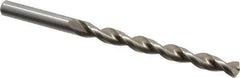 Chicago-Latrobe - Letter K 135° High Speed Steel Jobber Drill - Bright Finish, Right Hand Cut, Parabolic Flute, Straight Shank, 4-1/4" OAL, Notched Point - Apex Tool & Supply