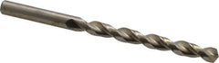 Chicago-Latrobe - Letter L 135° High Speed Steel Jobber Drill - Bright Finish, Right Hand Cut, Parabolic Flute, Straight Shank, 4-1/4" OAL, Notched Point - Apex Tool & Supply