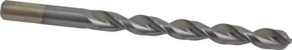 Chicago-Latrobe - 11/32" 135° High Speed Steel Jobber Drill - TiCN Finish, Right Hand Cut, Parabolic Flute, Straight Shank, 4-3/4" OAL, Notched Point - Apex Tool & Supply