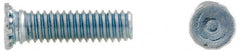 Electro Hardware - 1/4-20 Thread, 7/8" OAL, 0.062" Min Panel Thickness, Steel Captive Stud - Apex Tool & Supply