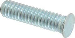 Electro Hardware - 1/4-20 Thread, 1" OAL, 0.062" Min Panel Thickness, Steel Captive Stud - Apex Tool & Supply