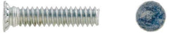 Electro Hardware - 6-32 Thread, 3/8" OAL, 0.04" Min Panel Thickness, Steel Captive Stud - Zinc Plated, C1005 to C1018 Grade, 0.09" Head Height - Apex Tool & Supply