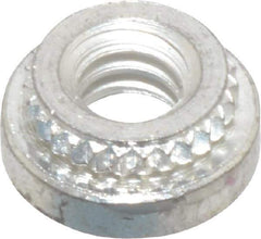 Electro Hardware - #6-32, 0.0599" Min Panel Thickness, Round Head, Broach Captive Nut - 0.281" Head Diam, 0.213" Mounting Hole Diam, 0.065" Head Height, Tin Plated Steel - Apex Tool & Supply