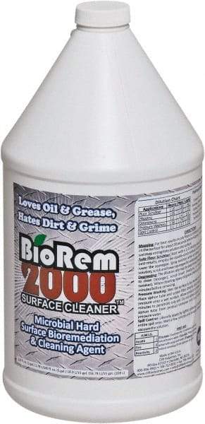 BioRem 2000 - 1 Gal Bottle All-Purpose Cleaner - Liquid, Odor-Free - Apex Tool & Supply