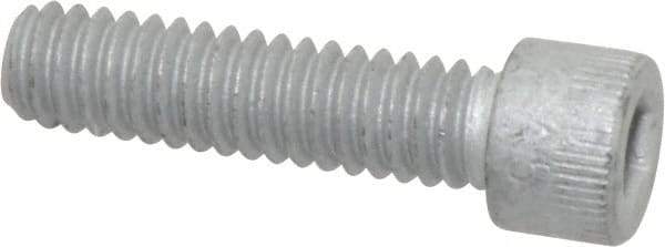 Armor Coat - 1/4-20 UNC Hex Socket Drive, Socket Cap Screw - Alloy Steel, Armor Coat Finish, Fully Threaded, 1" Length Under Head - Apex Tool & Supply