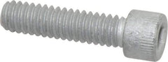 Armor Coat - 1/4-20 UNC Hex Socket Drive, Socket Cap Screw - Alloy Steel, Armor Coat Finish, Fully Threaded, 1" Length Under Head - Apex Tool & Supply