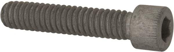 Armor Coat - 1/4-20 UNC Hex Socket Drive, Socket Cap Screw - Alloy Steel, Armor Coat Finish, Fully Threaded, 1-1/4" Length Under Head - Apex Tool & Supply
