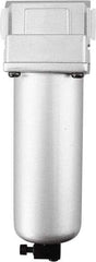 PRO-SOURCE - 1/2" Port, 8.82" High x 2-3/4" Wide, Standard FRL Filter with Aluminum Bowl & Manual Drain - 125 SCFM, 290 Max psi, 140°F Max, Modular Connection, 3 oz Bowl Capacity - Apex Tool & Supply