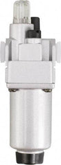 PRO-SOURCE - 1" NPT, 290 Max psi Heavy Duty Modular Lubricator - Aluminum Bowl, Aluminum Die Cast Body, 318 CFM, 140°F Max Temp, 3.54" Wide x 11.00" High - Apex Tool & Supply