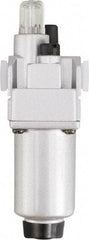 PRO-SOURCE - 3/8" NPT, 290 Max psi Intermediate Modular Lubricator - Aluminum Bowl, Aluminum Die Cast Body, 106 CFM, 140°F Max Temp, 2.16" Wide x 8.07" High - Apex Tool & Supply