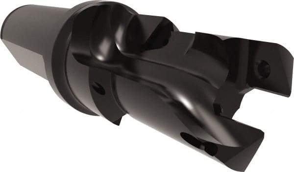 Allied Machine and Engineering - 22 to 24mm Diam, Straight Shank, 25.4mm Body Shank Diam, Combo Chamfer and Countersink Drill - TCMT 110204 Insert, 117.87mm OAL - Apex Tool & Supply