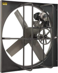 Americraft - 36" Blade, Belt Drive, 1 hp, 13,174 CFM, TEFC Exhaust Fan - 42-1/2" Opening Height x 42-1/2" Opening Width, 16/8 Amp, 115/230 Volt, 1 Speed, Single Phase - Apex Tool & Supply