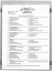 C-LINE - 15 Piece Clear Shop Ticket Holder - 11" High x 8-1/2" Wide - Apex Tool & Supply