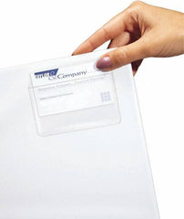 C-LINE - 10 Piece Business Card/ID Protectors - 2" High x 3-1/2" Wide - Apex Tool & Supply