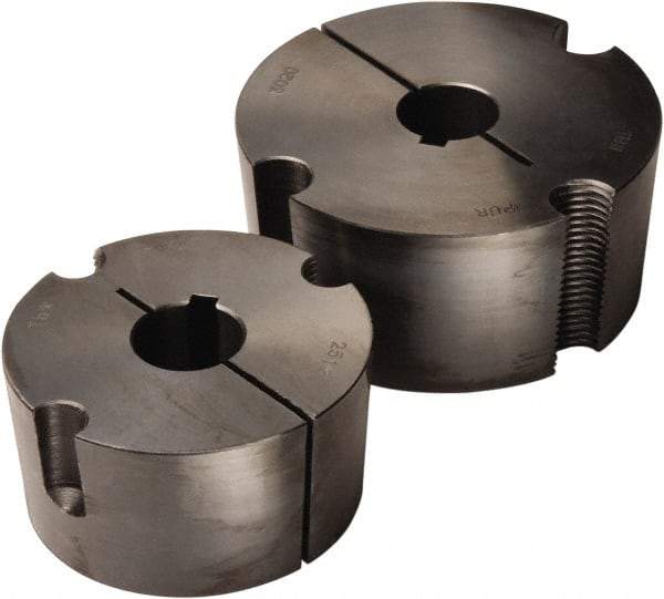 TB Wood's - 1-7/16" Bore, 1/2 Thread, 3/8" Wide Keyway, 3/16" Deep Keyway, Tapered Lock Sprocket Bushing - 3-3/8" Max Outside Diam - Apex Tool & Supply