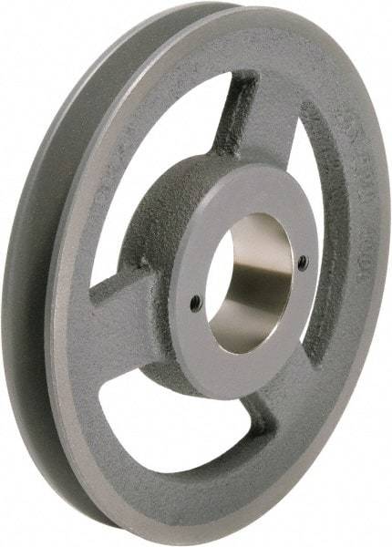 TB Wood's - 1 Groove, 1/2 to 1-1/2 Bore Diam, 7-3/4" Outside Diam, QD Bushed V Belt Sheave - 7.5 A Diam Belt Pitch - Apex Tool & Supply